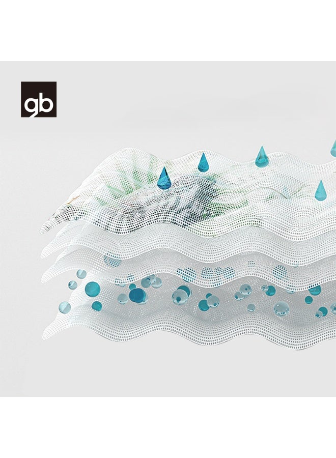 جي بي بطانية لفّ الأطفال من الموسلين من جود بيبي، 4 طبقات، 43 بوصة × 43 بوصة، عبوة من قطعتين، بطانية استقبال للأولاد والبنات، 110 × 110 سم، قابلة للتهوية، لفافة لفّ للأطفال حديثي الولادة، منشفة حمام ناعمة - Image 3